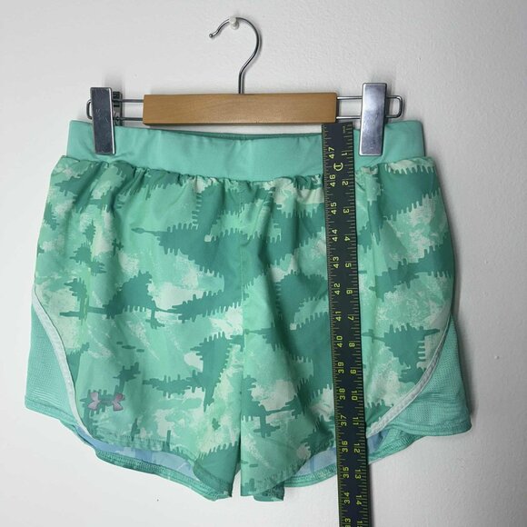 Under Armour Women's Shorts Heat gear Active Running Green Small - Picture 4 of 6